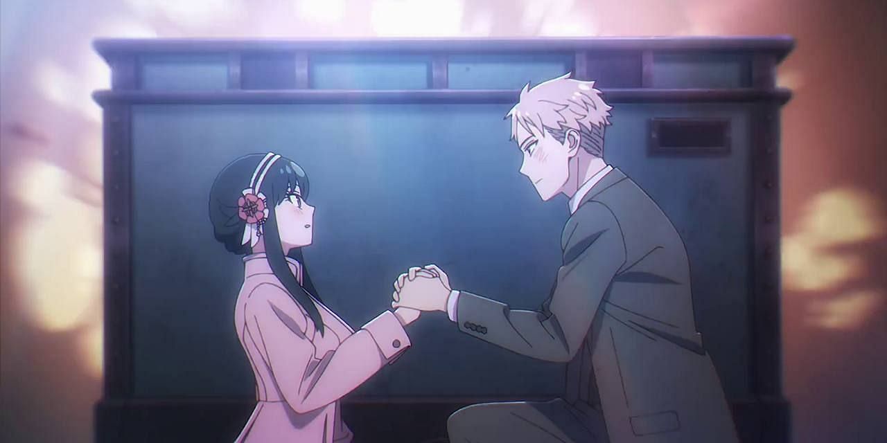 Loid and Yor's explosive marriage proposal (Image via Witstudio and Cloverworks)