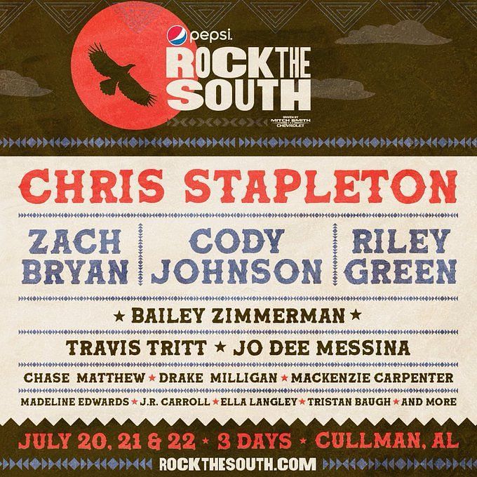 Rock the South 2023 Lineup, tickets, presale, where to buy, and more