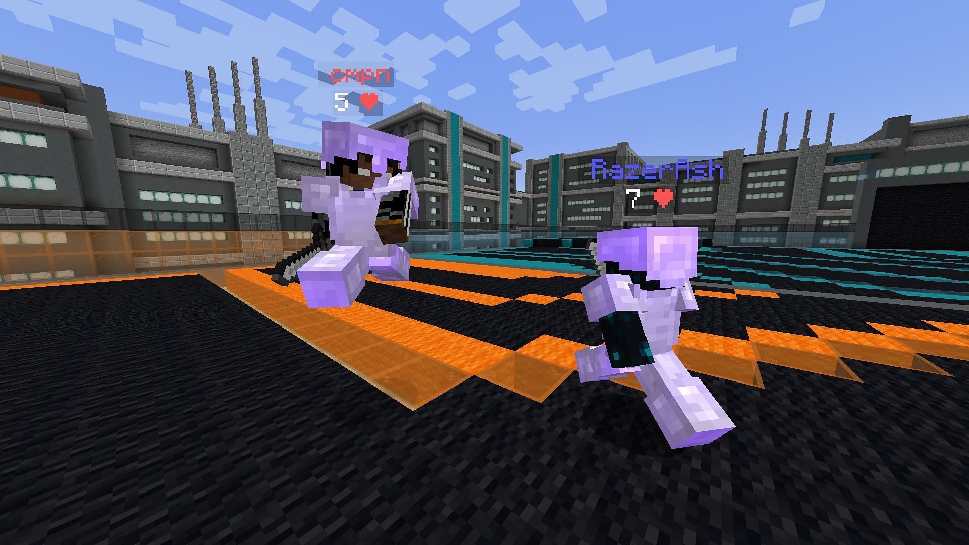 PvP battles are the best activity to indulge in with friends (Image via Mojang)