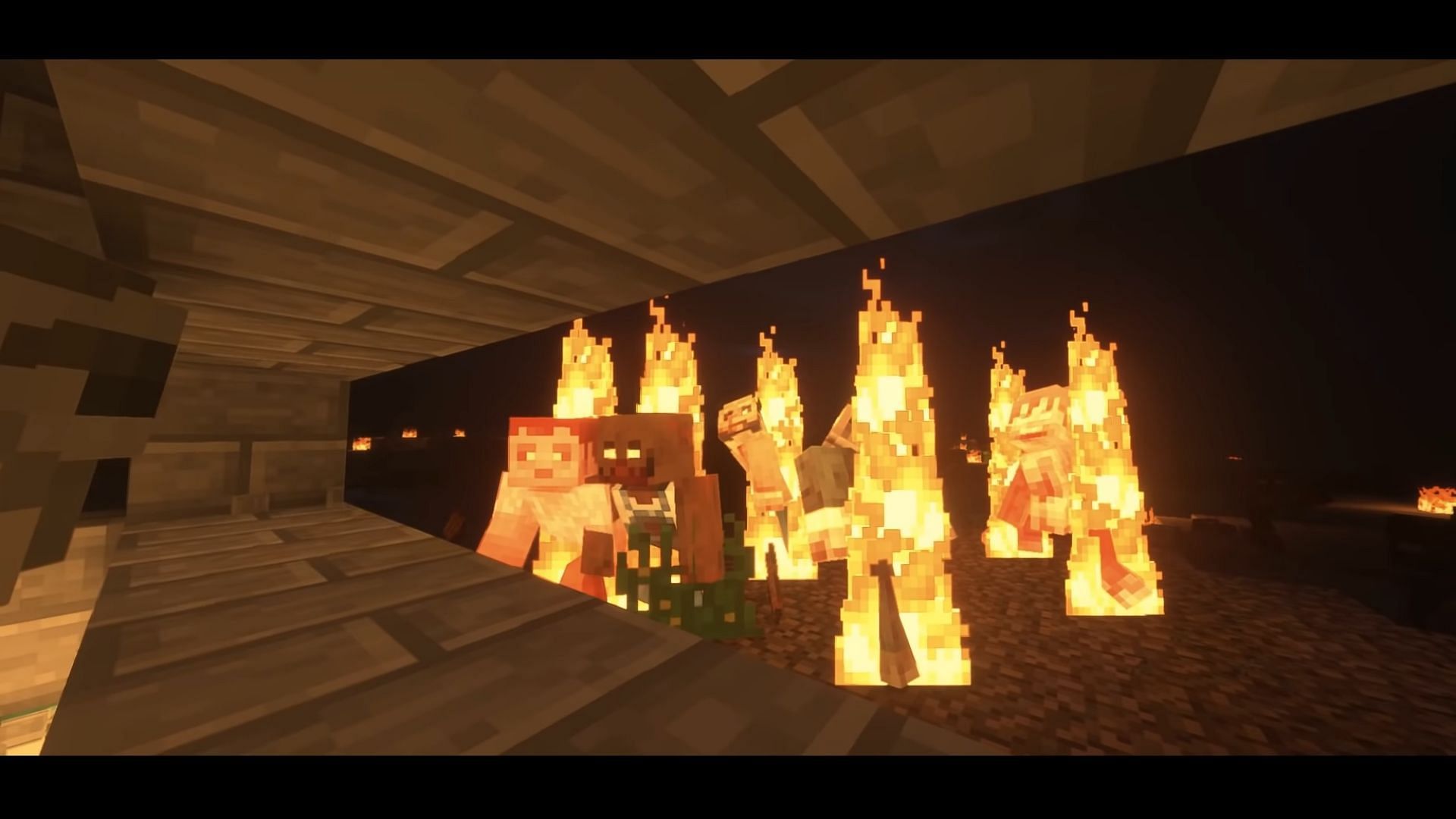 This modpack creates a war between powerful zombies and players in Minecraft (Image via YouTube/bstylia14)