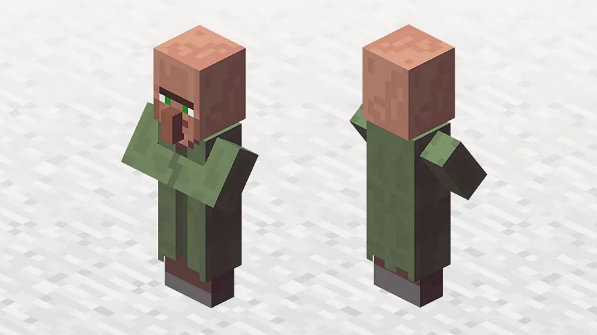 Nitwits will always have more green color in their appearance in Minecraft (Image via Mojang)