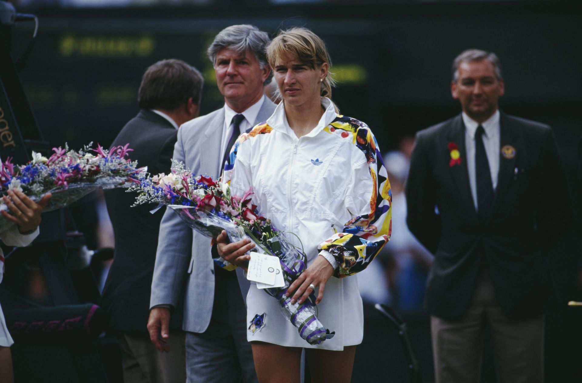 Steffi Graf after the 1993 Wimbledon final