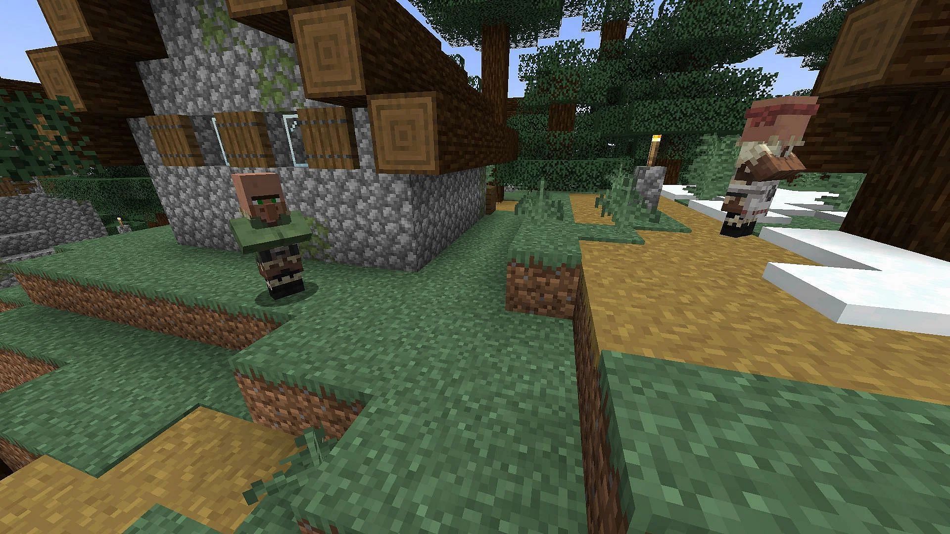 Nitwits sleep late and wake up late as well, but they can breed like normal (Image via Mojang)