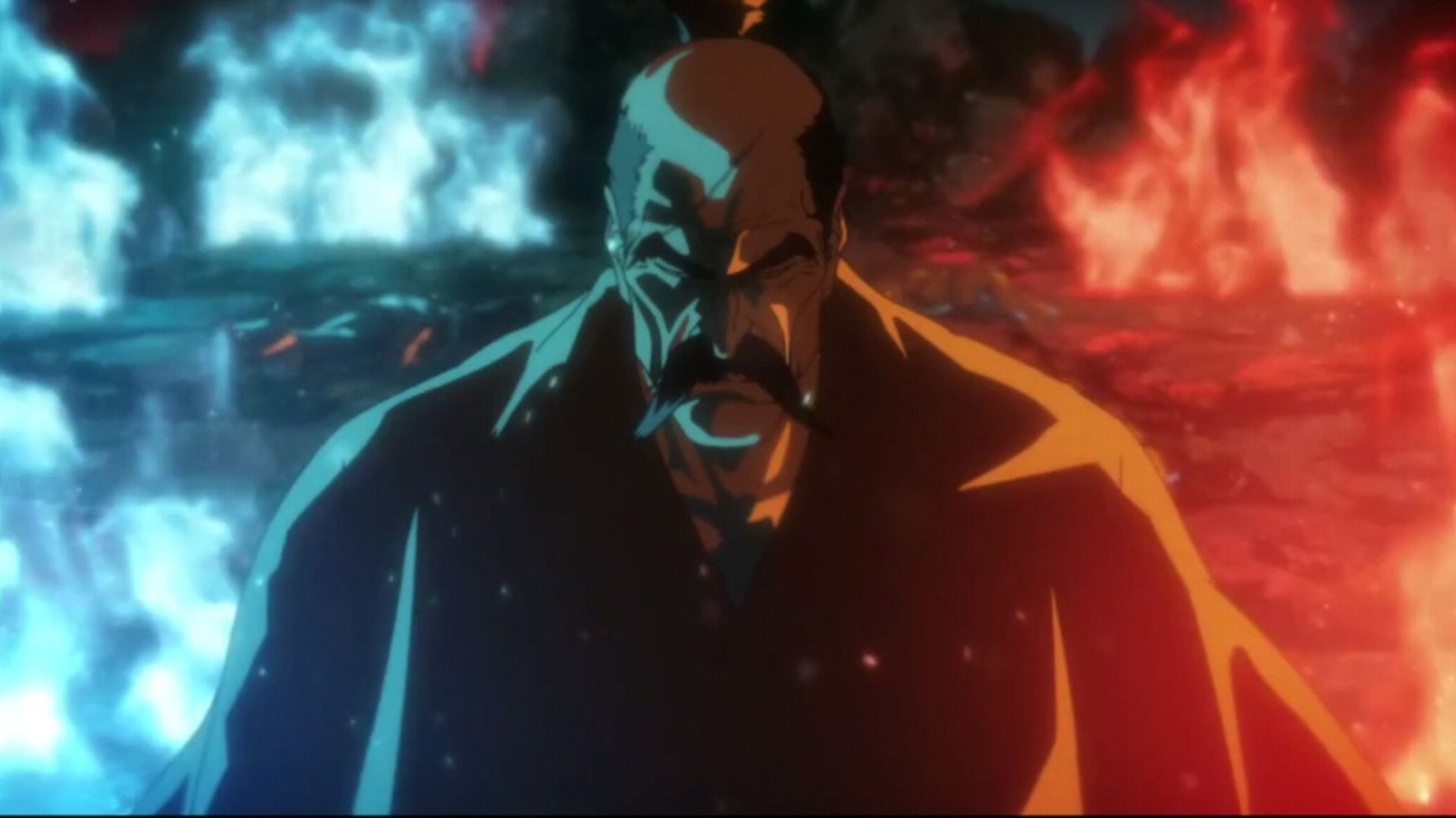 Bleach TYBW The Fire incorporates anime original scenes of Yamamoto vs