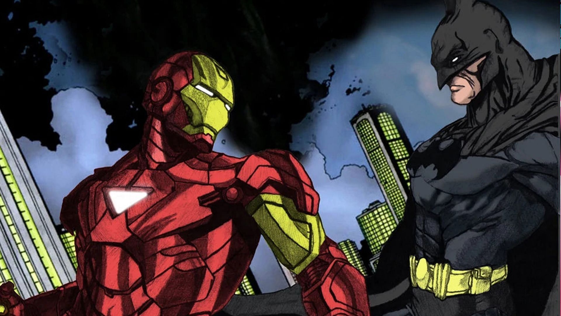 superman vs iron man gif