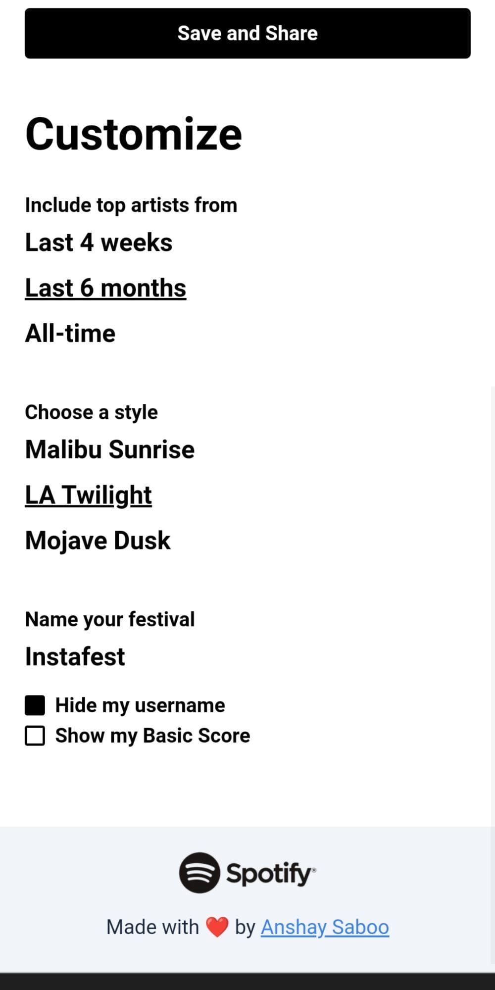 Spotify Spotify Instafest Steps to create your own fake music
