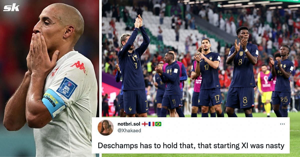 Twitter exploded as France lost to Tunisia in the 2022 FIFA World Cup