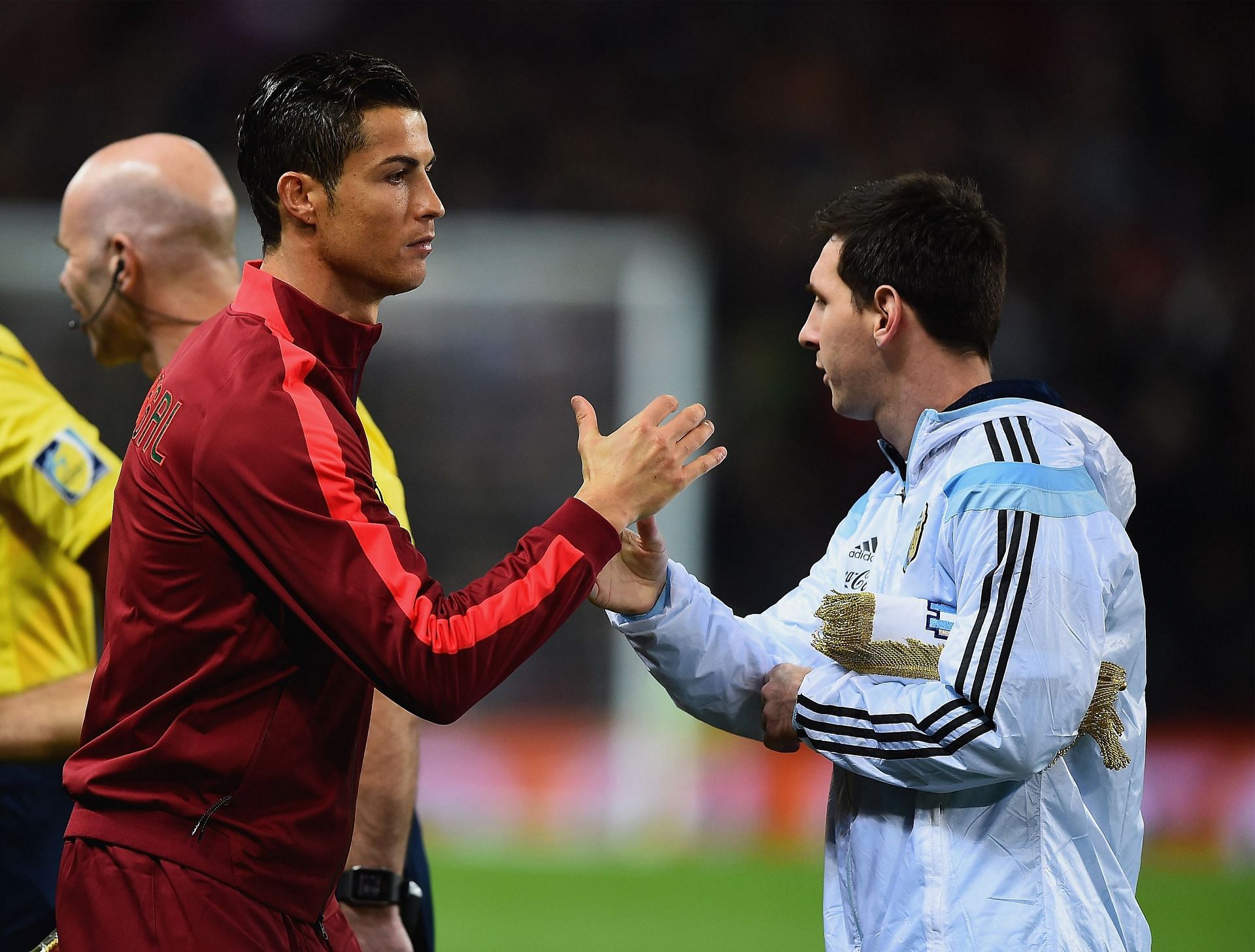 Argentina v Portugal - Cristiano Ronaldo and Lionel Messi