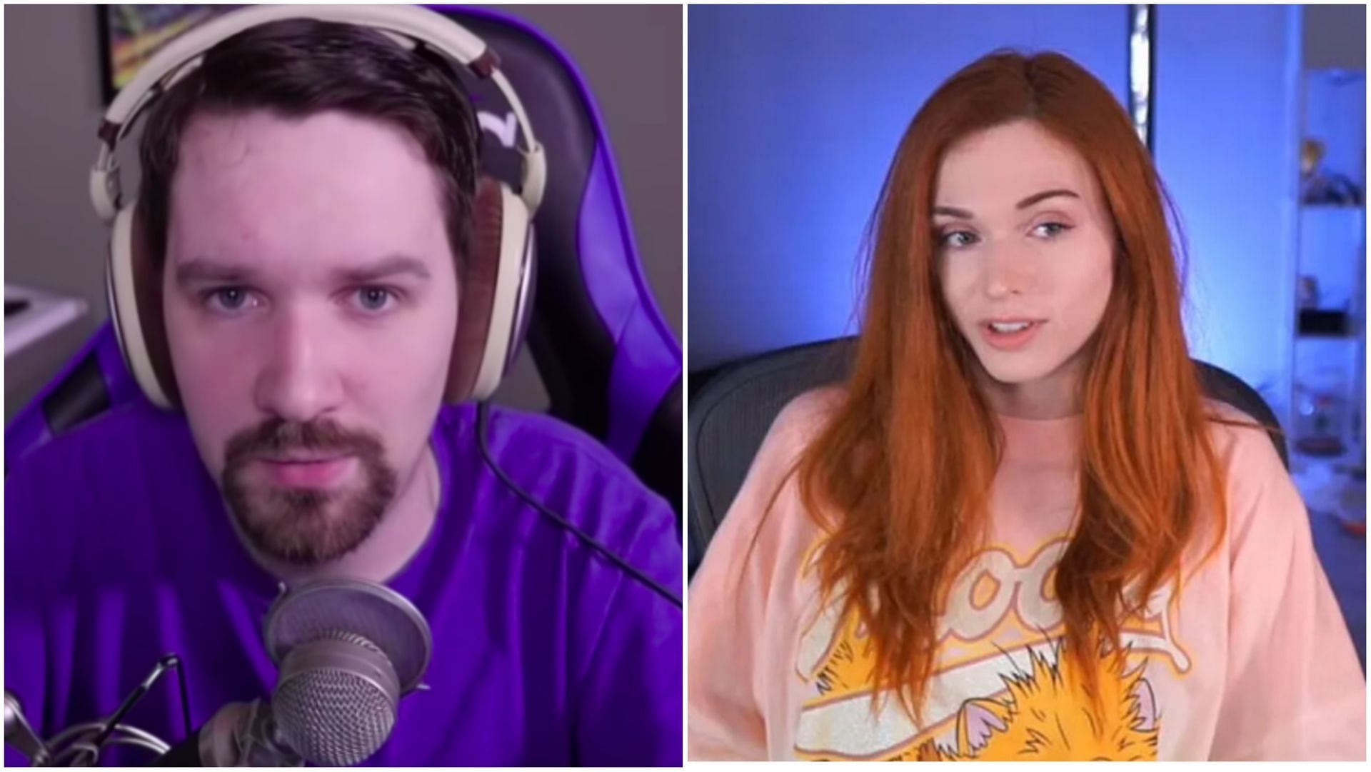 Destiny sarcastically apologized to Amouranth, criticizing that she has not move away from hot tub streaming (Images via Twitch)