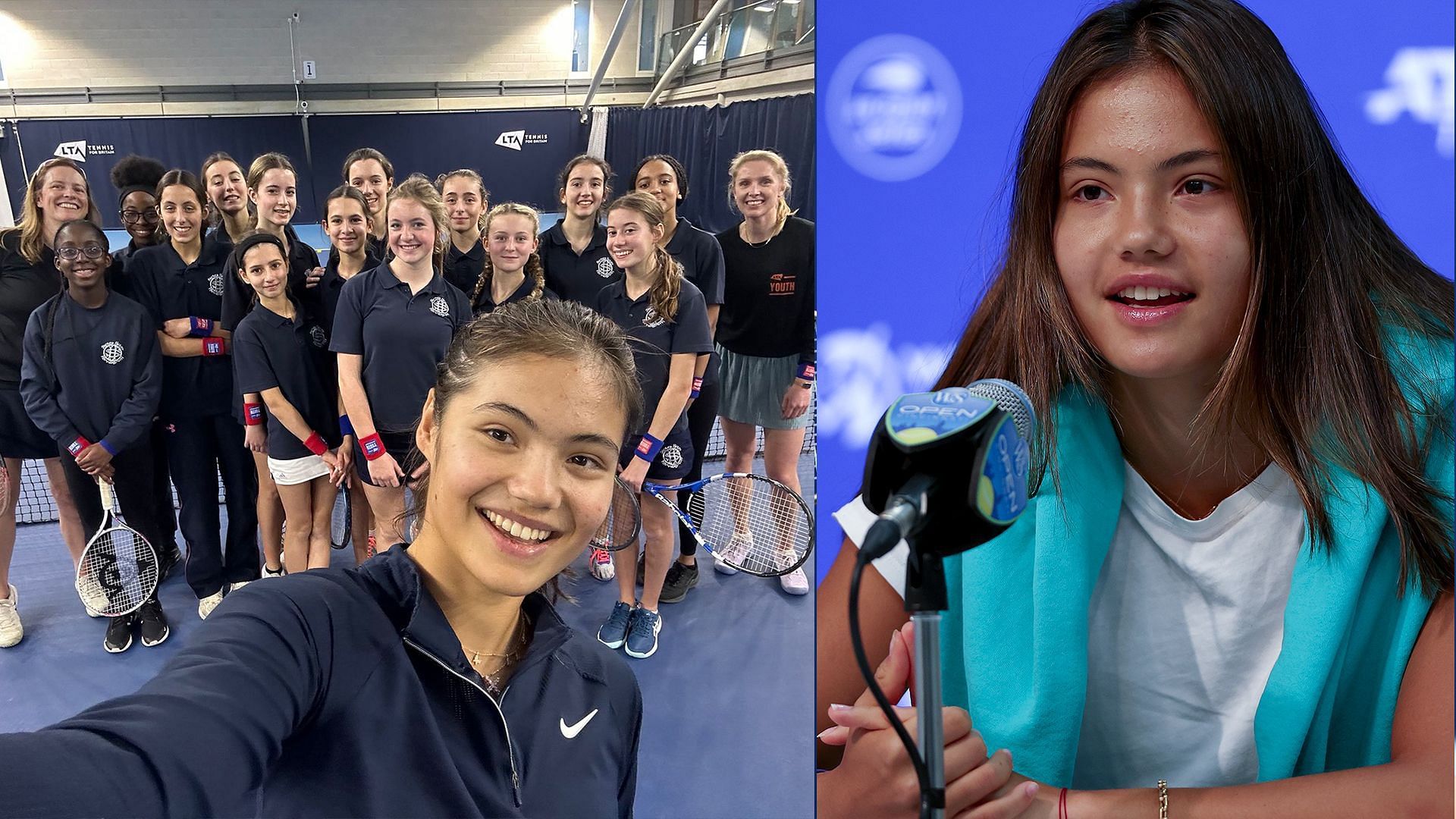 Emma Raducanu surprises high school girls ahead of their LTA Youth Tennis Leaders Program