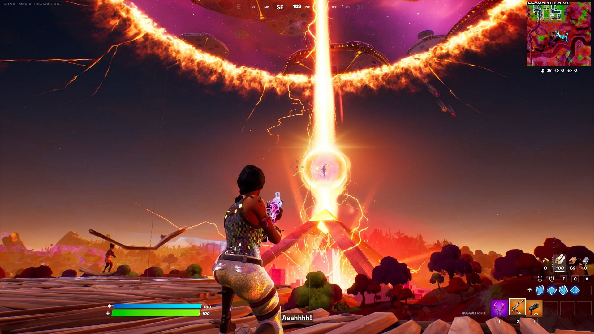 The Cube Queen opened similar portals during The End event (Image via Epic Games)