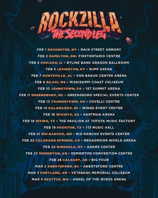 rockzilla tour toronto