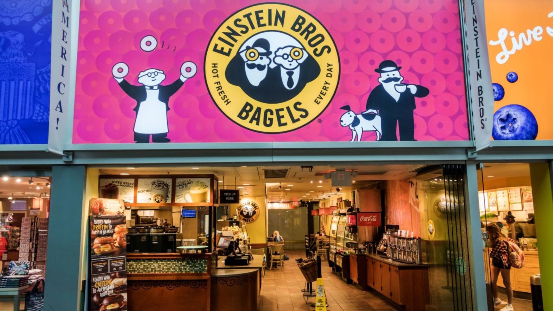 Einstein Bros "Good for Groups" breakfast boxes Selections, items, and