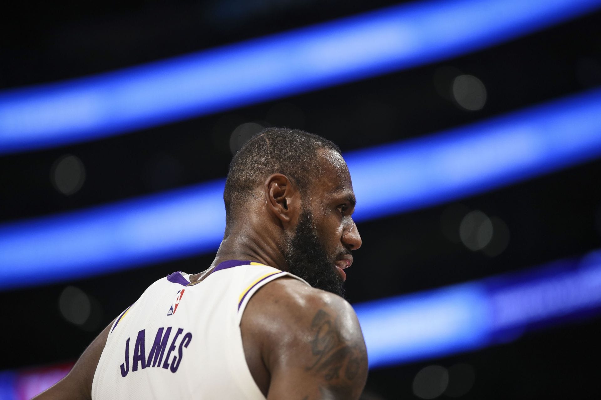Looking at LeBron James' stats in his rookie year in he which showed  glimpses of greatness
