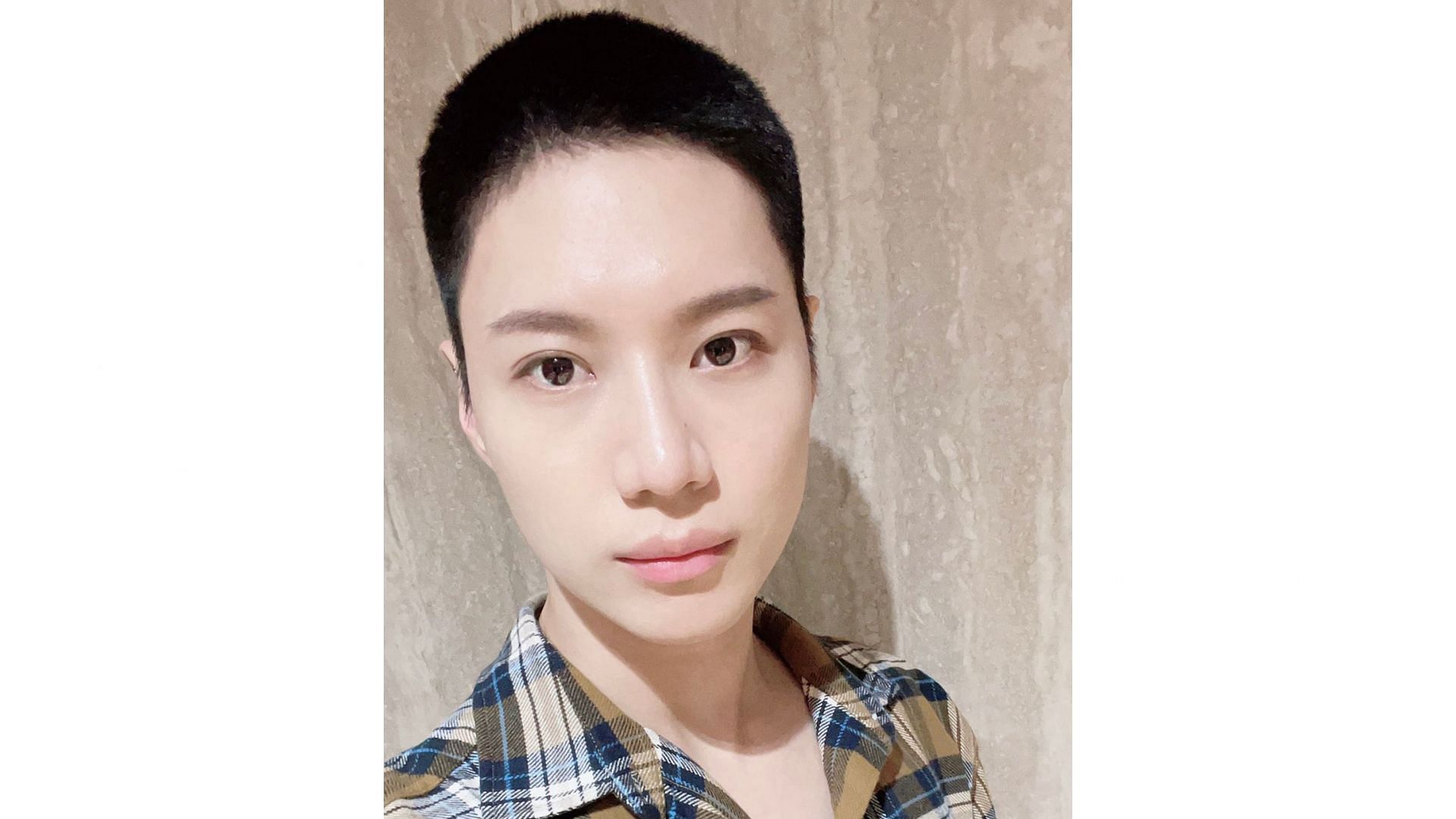 Taemin signed up for active duty on May 31, 2021 but transitioned to public service in 2022 and is expected to be discharged next year.  (Image via Twitter/@SHINee)