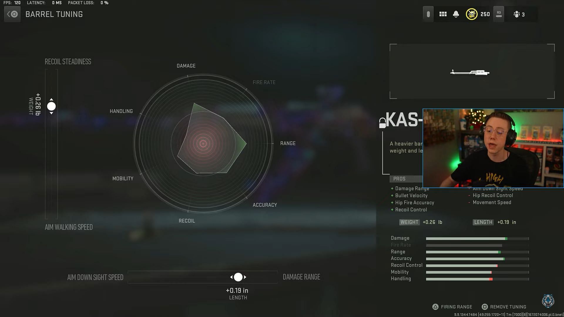 KAS-10 584mm Barrel Tuning (Image via Activision and YouTube/WhosImmortal)