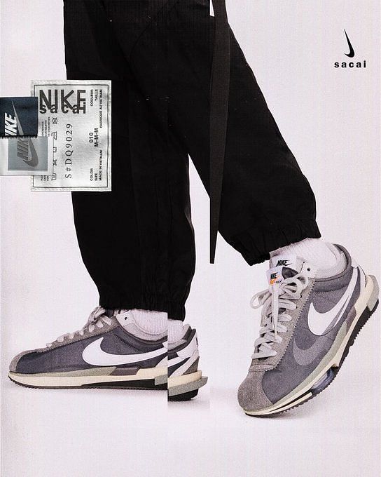 sacai × Nike Zoom Cortez Iron Grey 27.5 本格派ま！ seprocicam.gob.mx