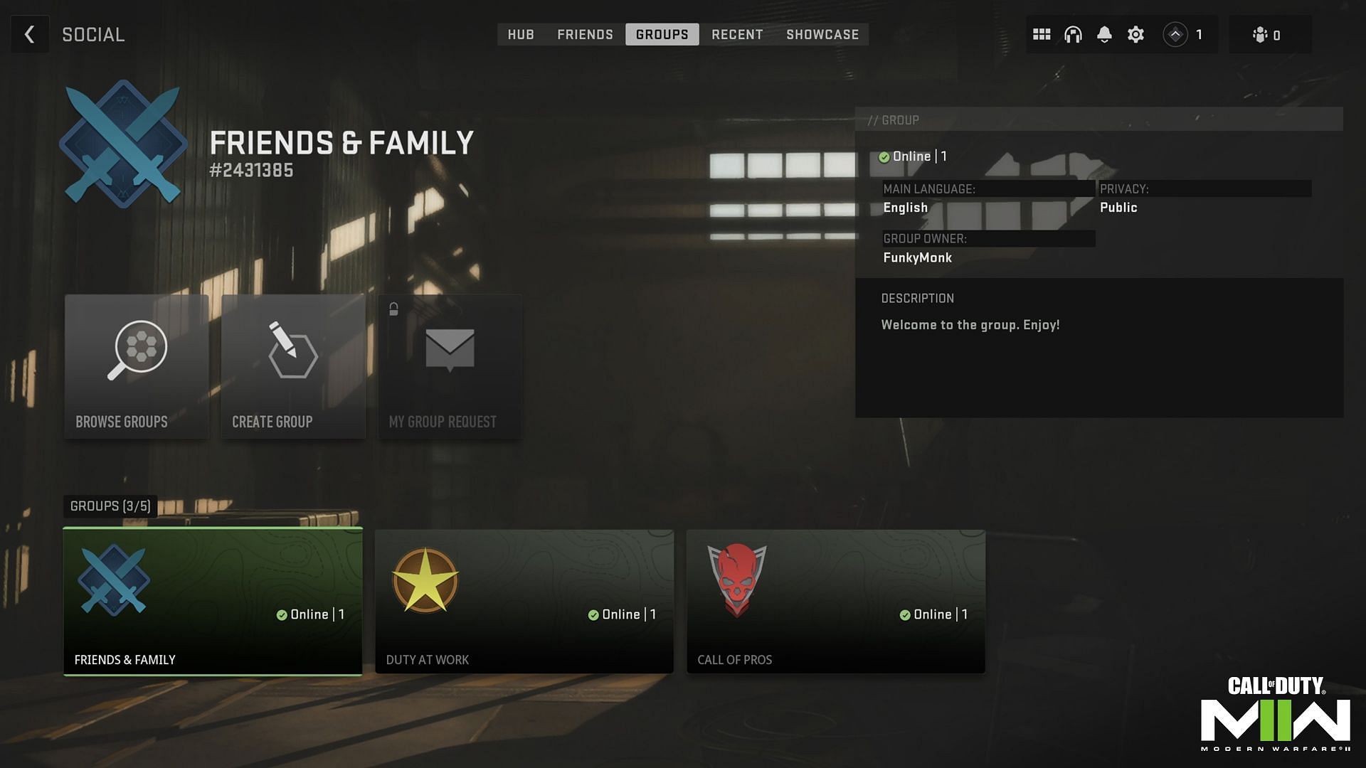 New social features in Modern Warfare 2 (Image via Activision)