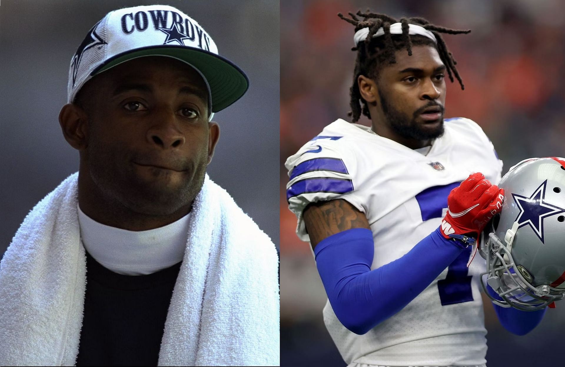 How does Deion Sanders' 40yard dash compare to modern day Cowboys star Trevon Diggs?