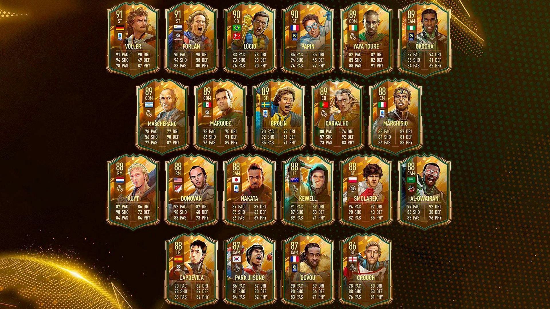 FIFA FIFA World Cup Heroes Upgrade SBC Complete List Of All Cards Available As Rewards