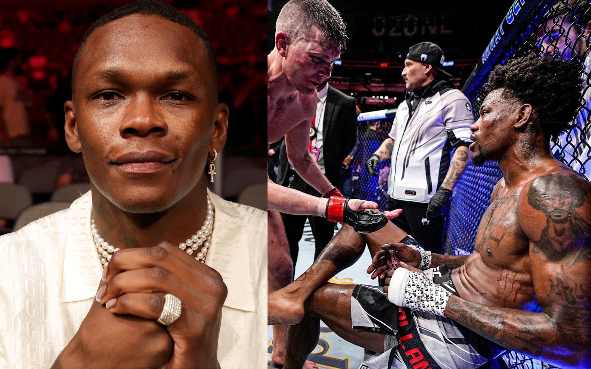 Israel Adesanya: Israel Adesanya reacts to the crazy fight between Stephen Thompson and Kevin Holland - Vimarsana News