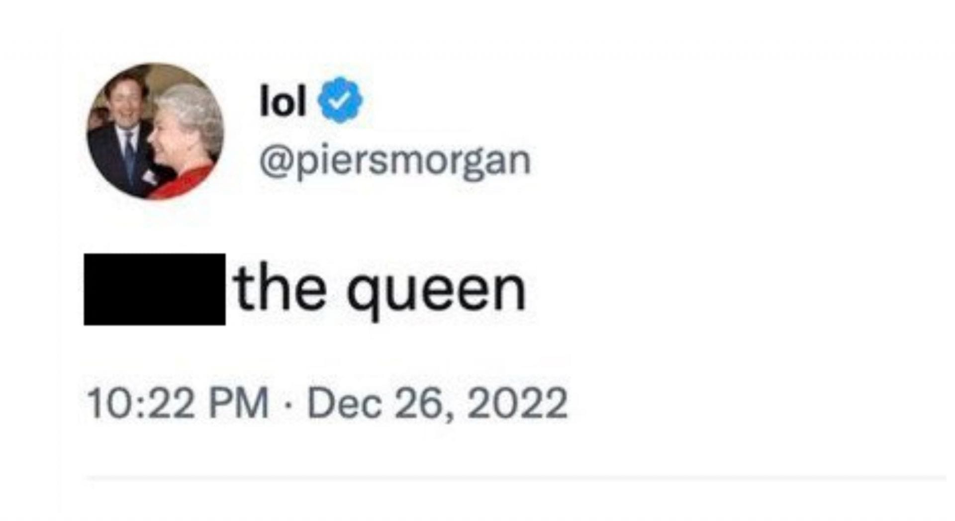 Piers hacked Shocking tweets about The Queen, Messi and Ed
