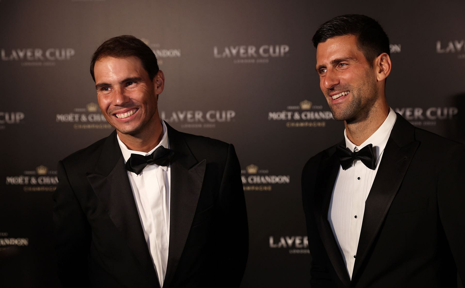 Rafael Nadal and Novak Djokovic at the 2022 Laver Cup.