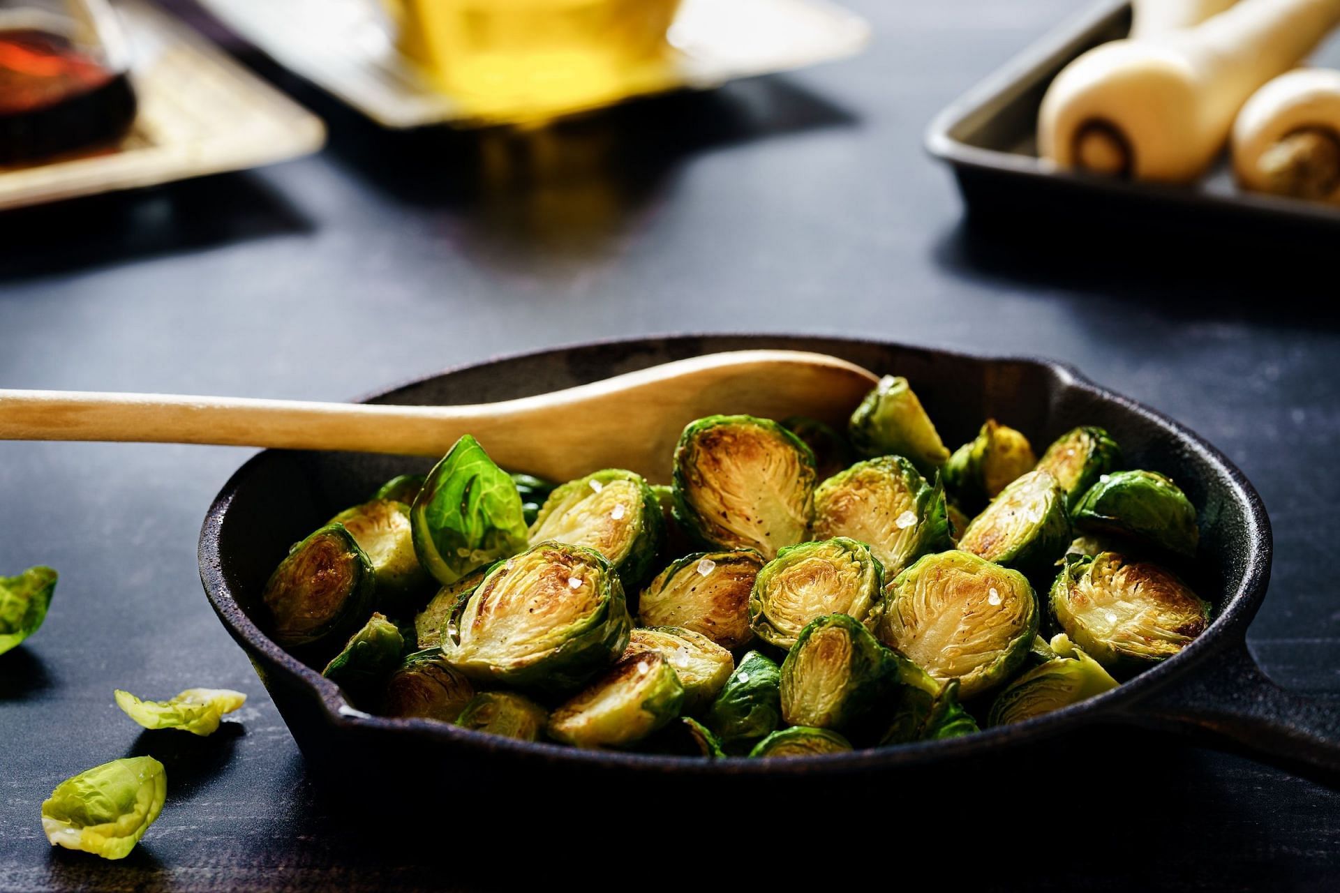 Roasted Brussels sprouts are amazing for the winter (Image via Unsplash/Sebastian Coman Photography)