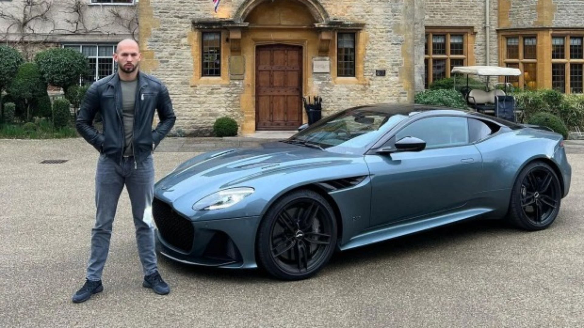 Tate's Aston Martin DBS Superleggera (Image via Instagram)