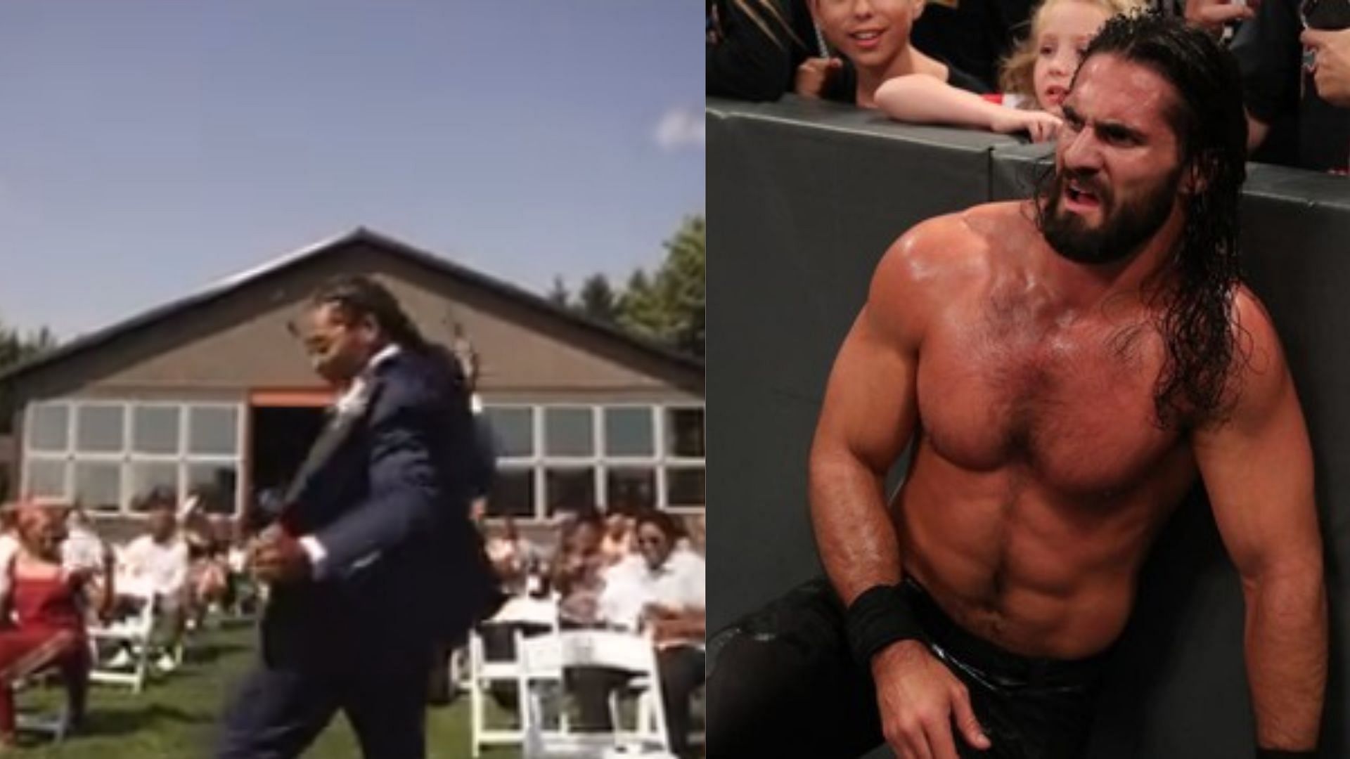 Seth Rollins Reacts To Crazy Video Of A Fan Coming Out To His Wwe Theme Song At His Wedding