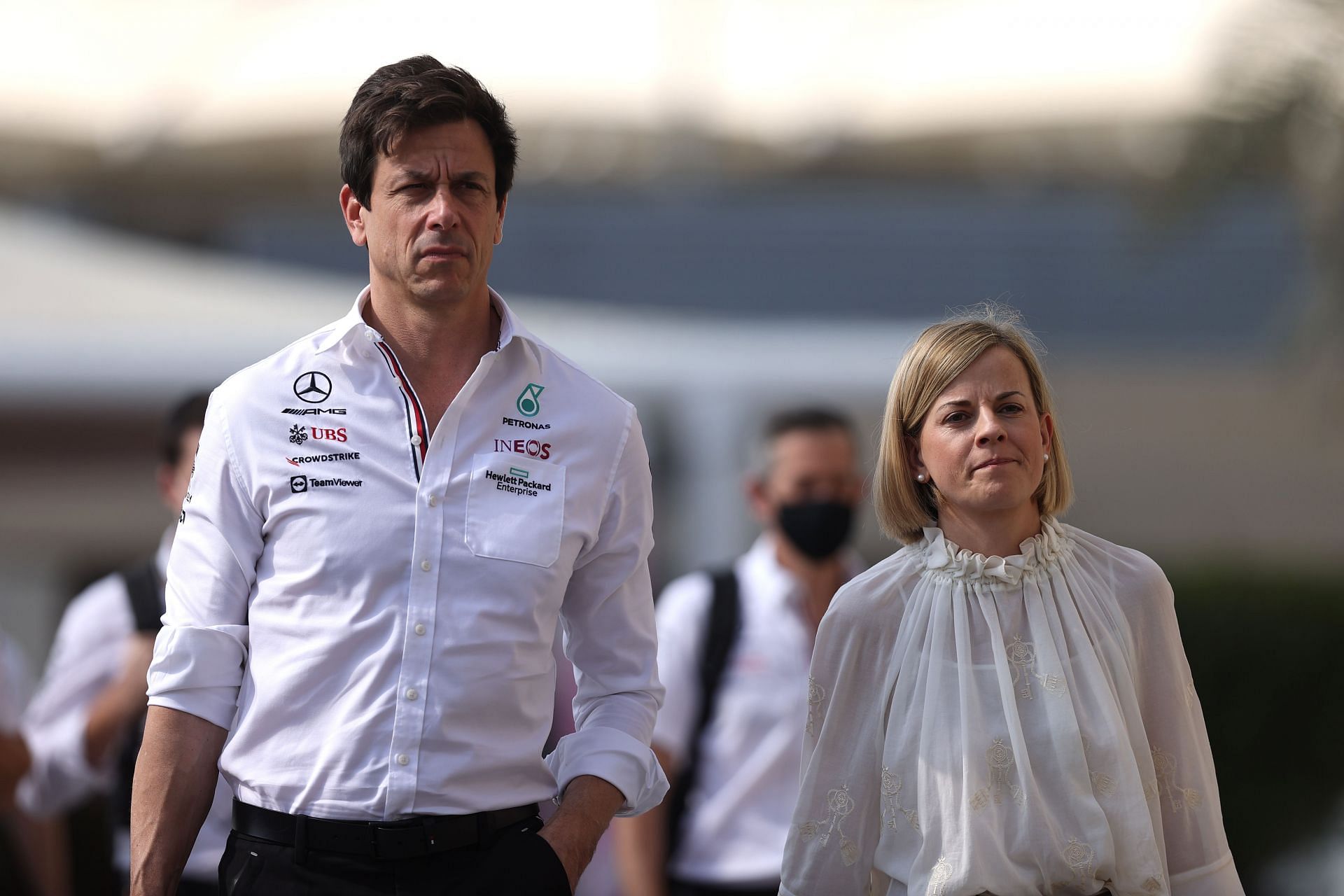 Who Is Toto Wolff S Wife All About The Mercedes Team Principal S Racer Partner