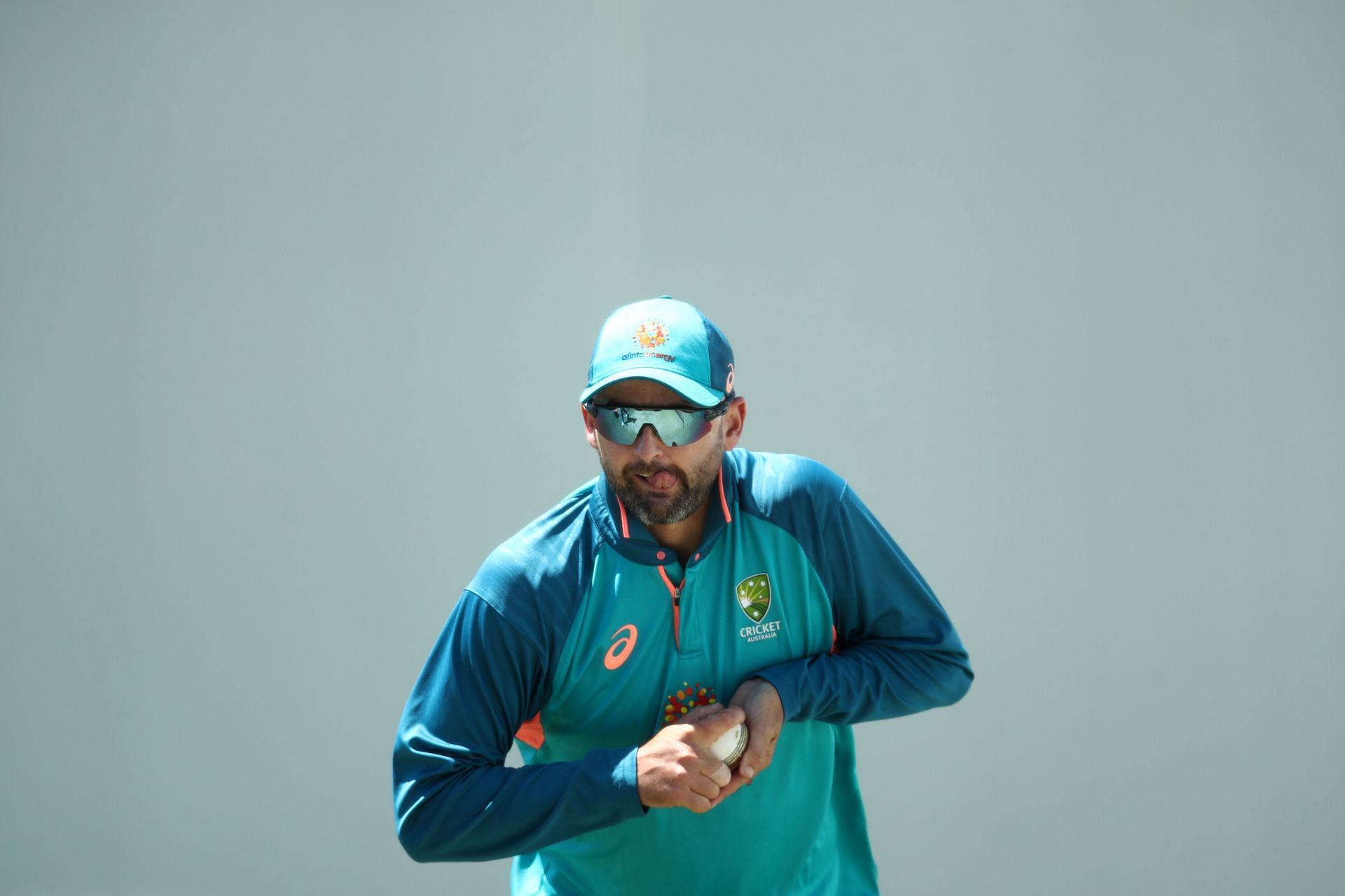 Nathan Lyon in an Australia Training Session (Getty Images)