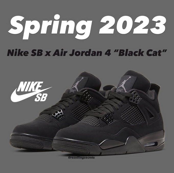 Nu Græder Massakre Nike SB: Nike SB x Air Jordan 4 “Black” shoes: Where to buy, price, and  more details explored