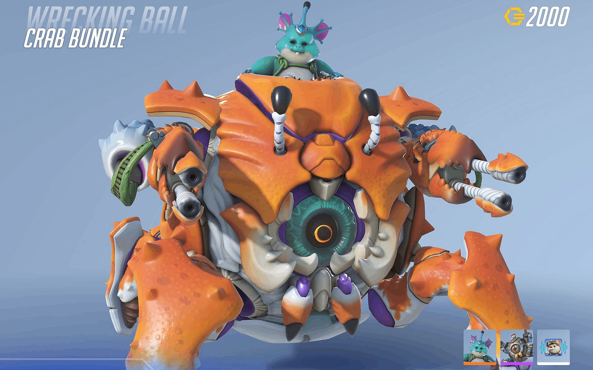 Crab Wrecking Ball bundle Overwatch 2 (Image via Twitter/@OverwatchCaval)