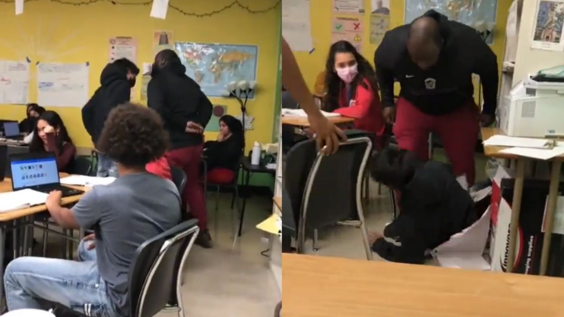 Richmond substitute teacher slams student in viral video, sparks online debate 