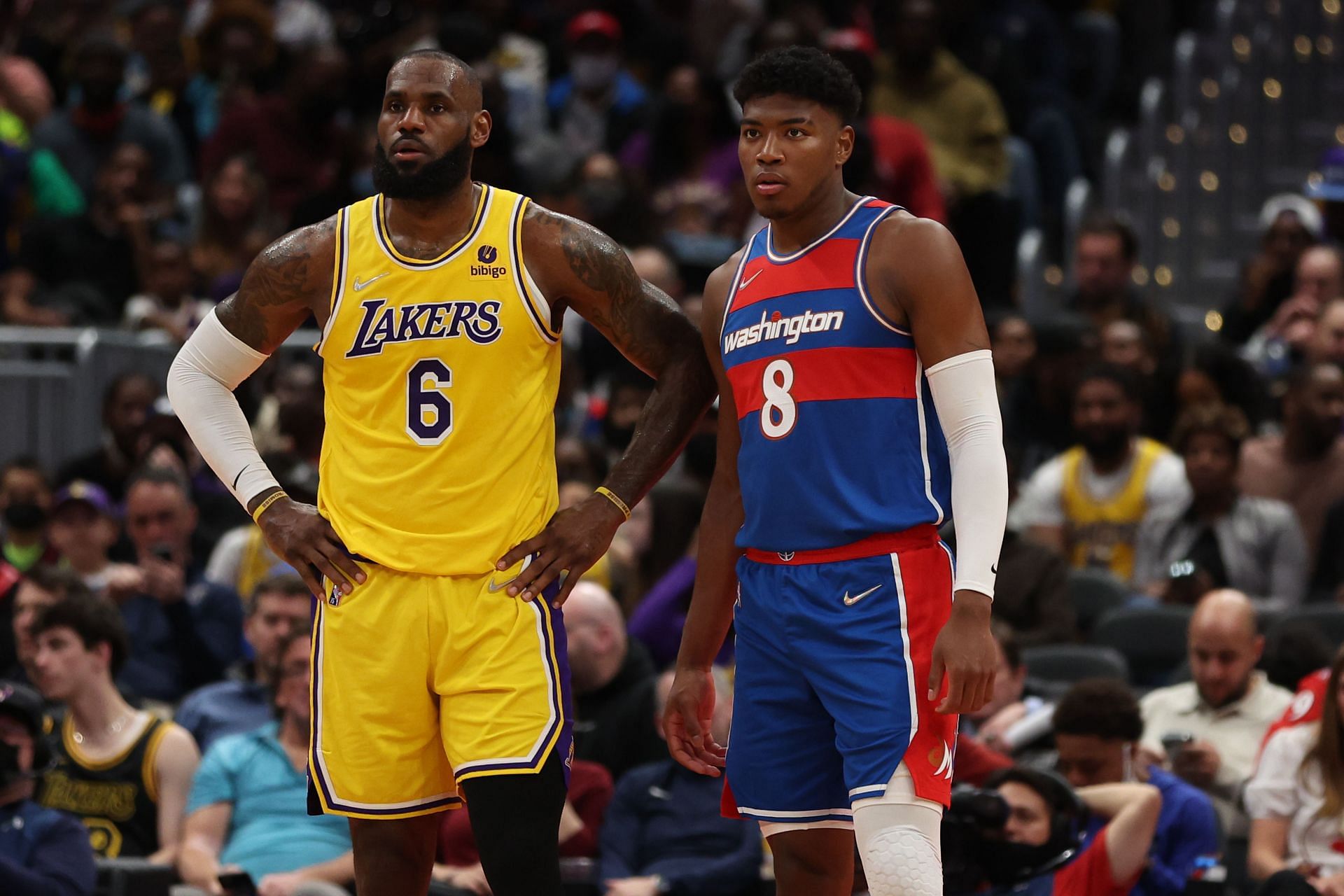 LeBron James and Rui Hachimura