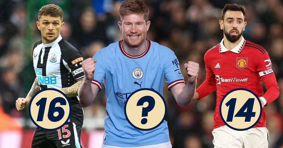 In picture: Trippier (left) | De Bruyne (center) | Fernandes (right)