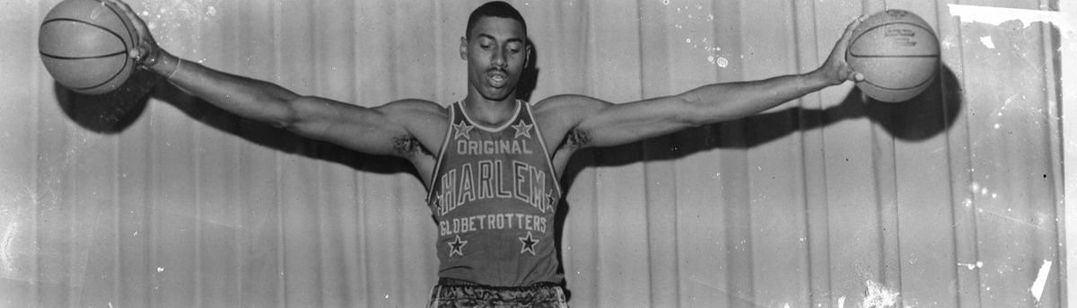 Wilt Chamberlain&#039;s wingspan during his time with the Harlem Globetrotters