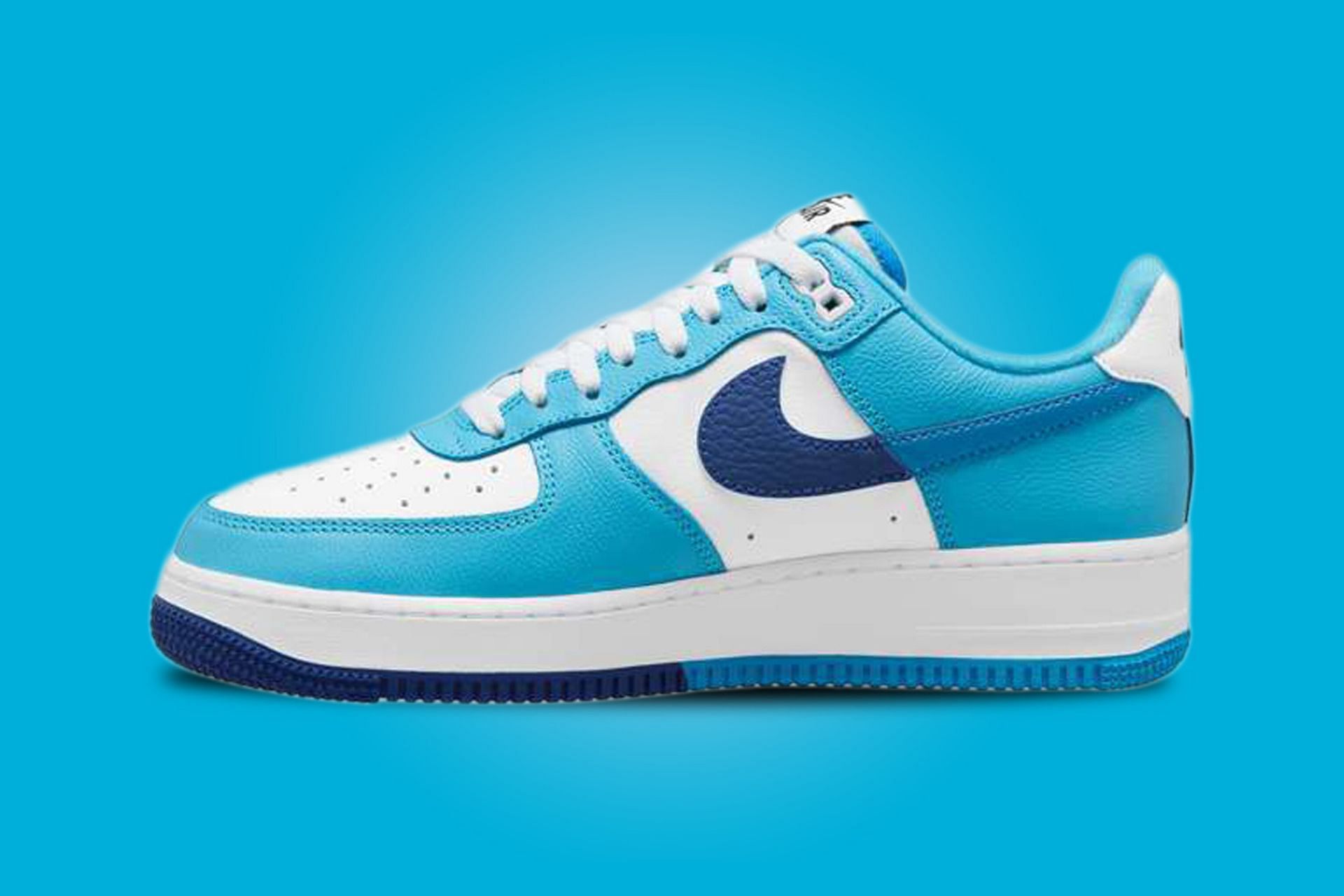 Nike Air Force 1 Low Split "Light Photo Blue Deep Royal Blue" shoes: Where buy, price, and more details explored