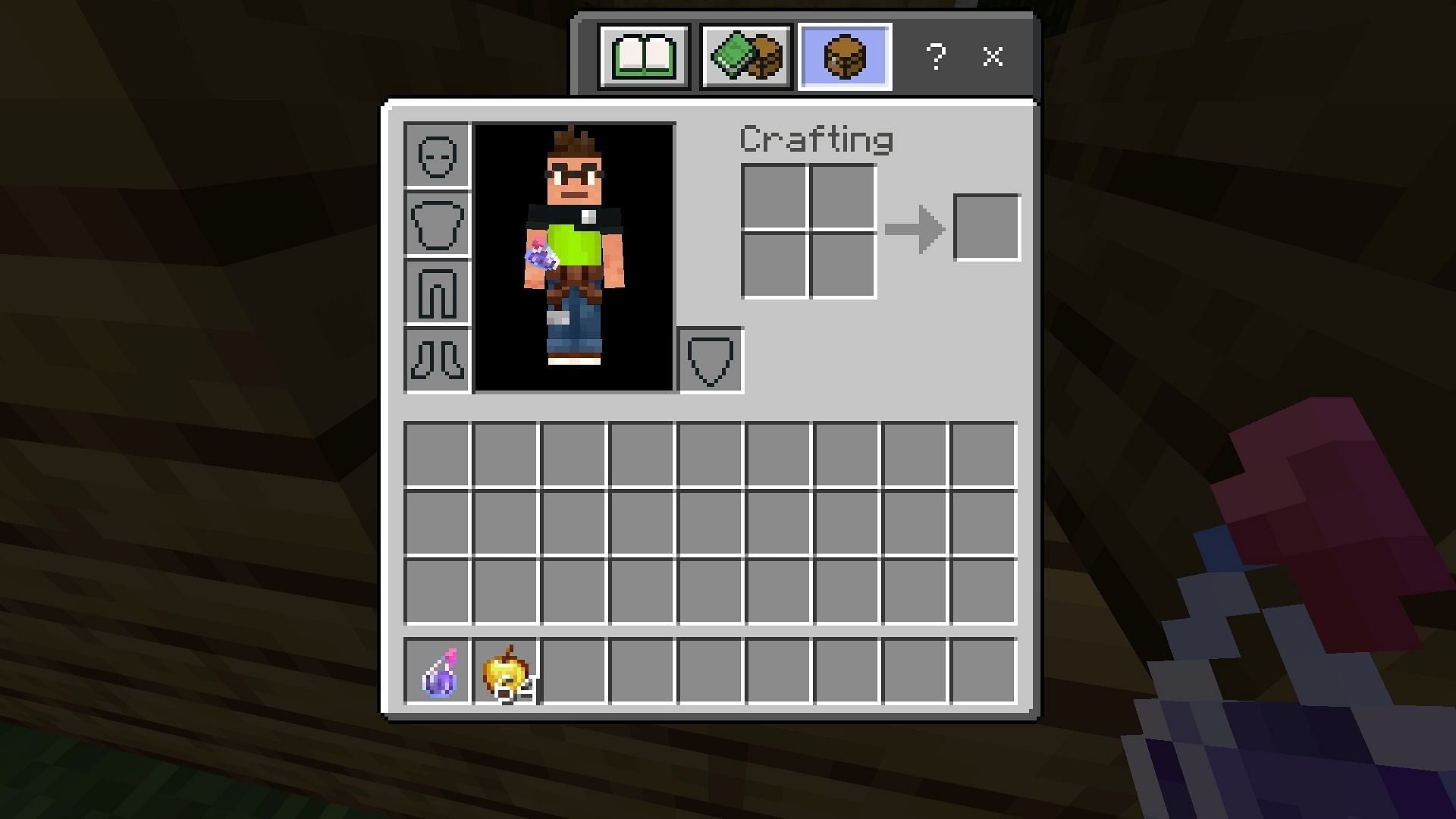 You must have a splash potion of weakness and a golden apple to cure the hostile mob in Minecraft PE (Image via Mojang)