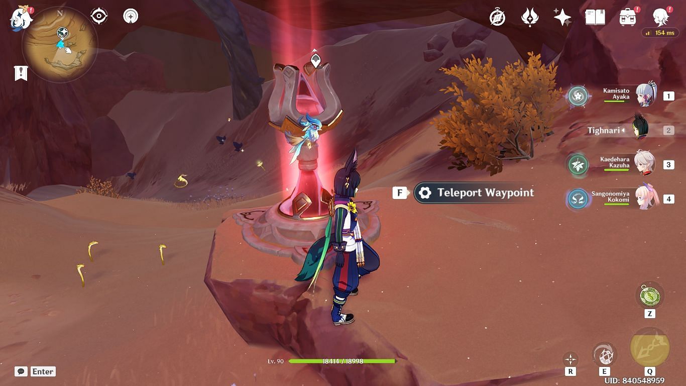 Teleport to the tunnel entrance on the east of Passage of Ghouls (Image via HoYoverse)