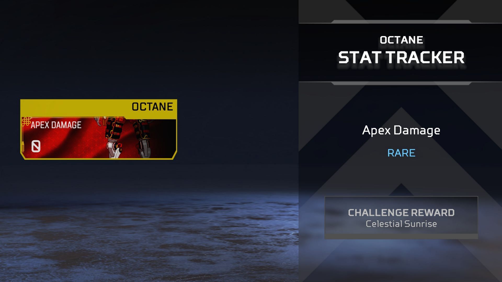 The Octane Damage Tracker in the reward track (Image via EA)