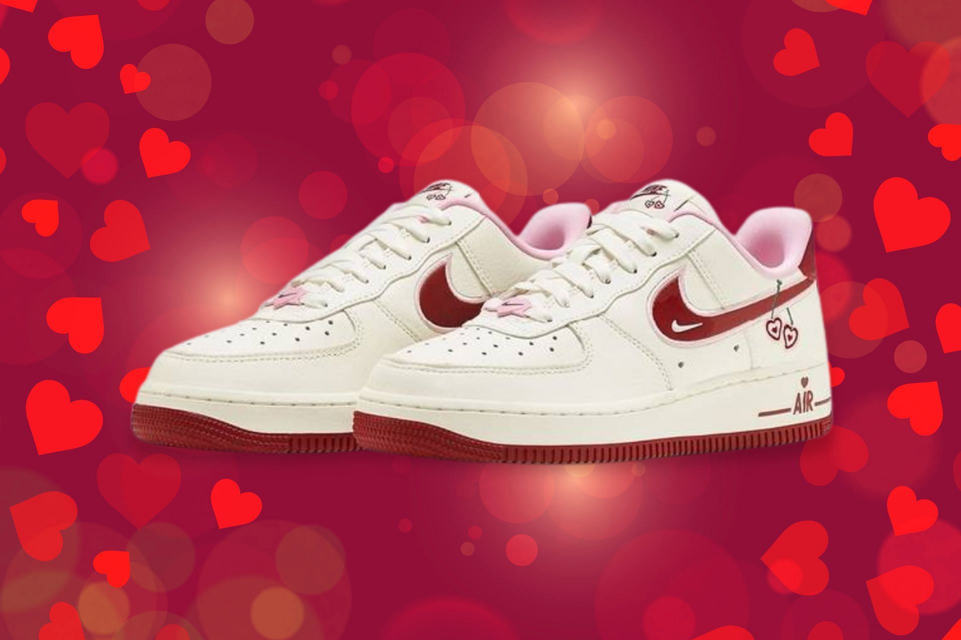 Nike Air Force 1 Low Valentines Day shoes (Image via Nike)