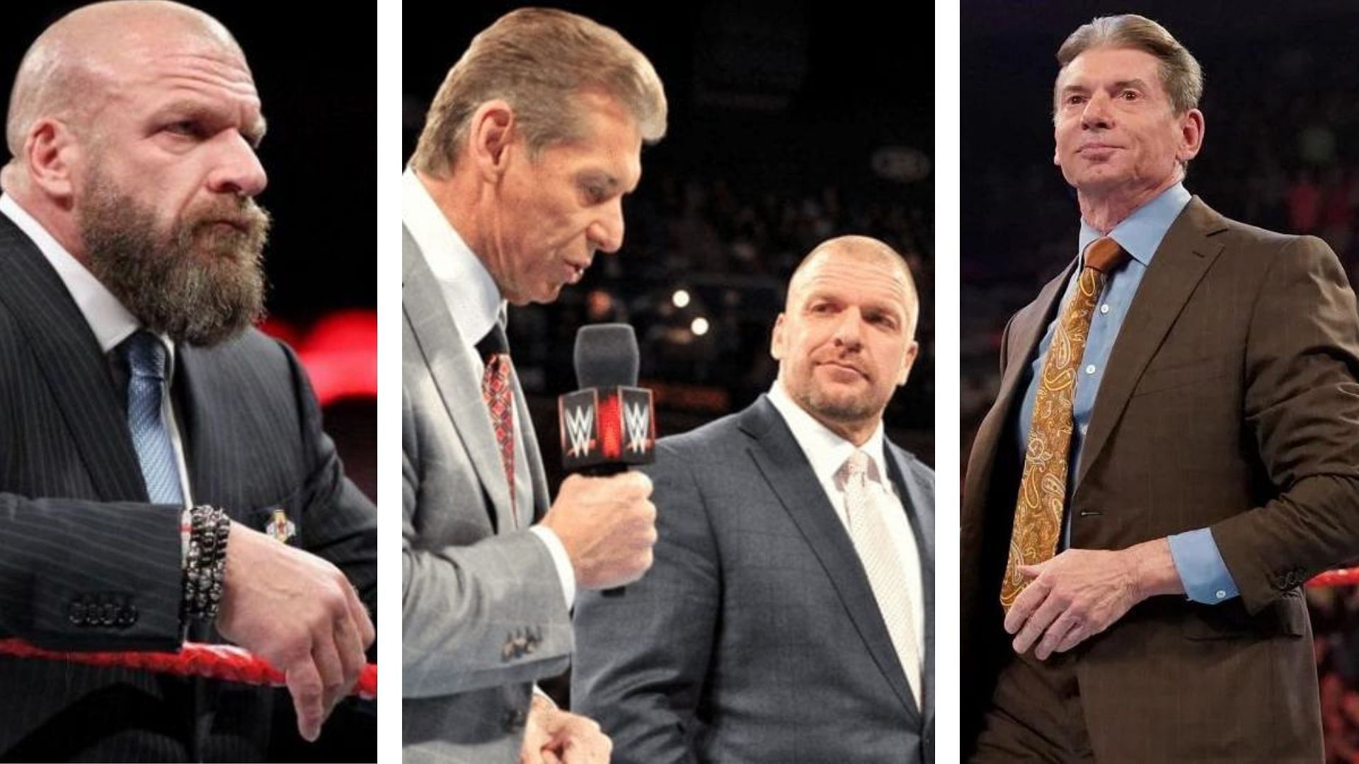 Notable WWE names Vince McMahon and Triple H