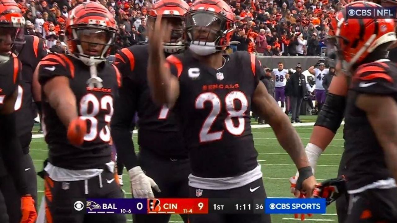 Joe Mixon coin toss TD celebration: Bengals RB mocks NFL