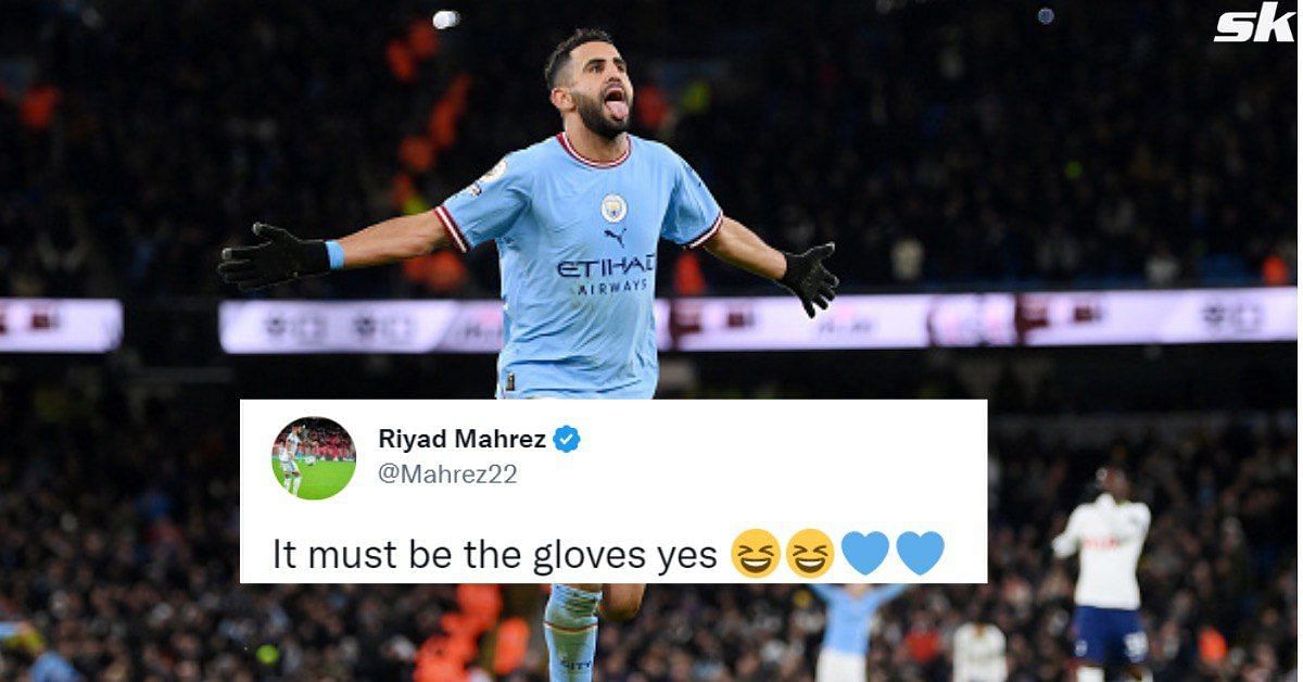 Riyad Mahrez reacts on Twitter after Manchester City