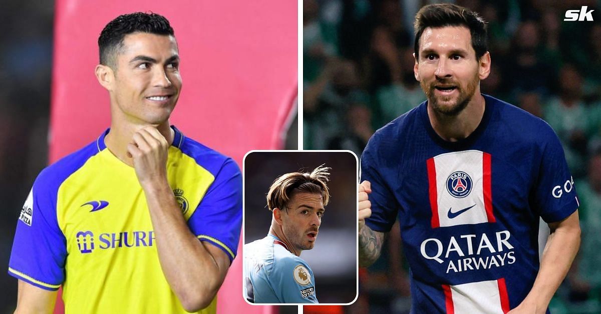 Grealish chooses between Messi and Ronaldo.