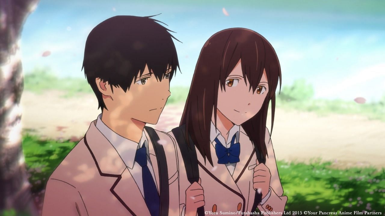 Haruki Et Sakura Vus Dans L'Anime I Want To Eat Your Pancreas (Image Via Studio Voln)