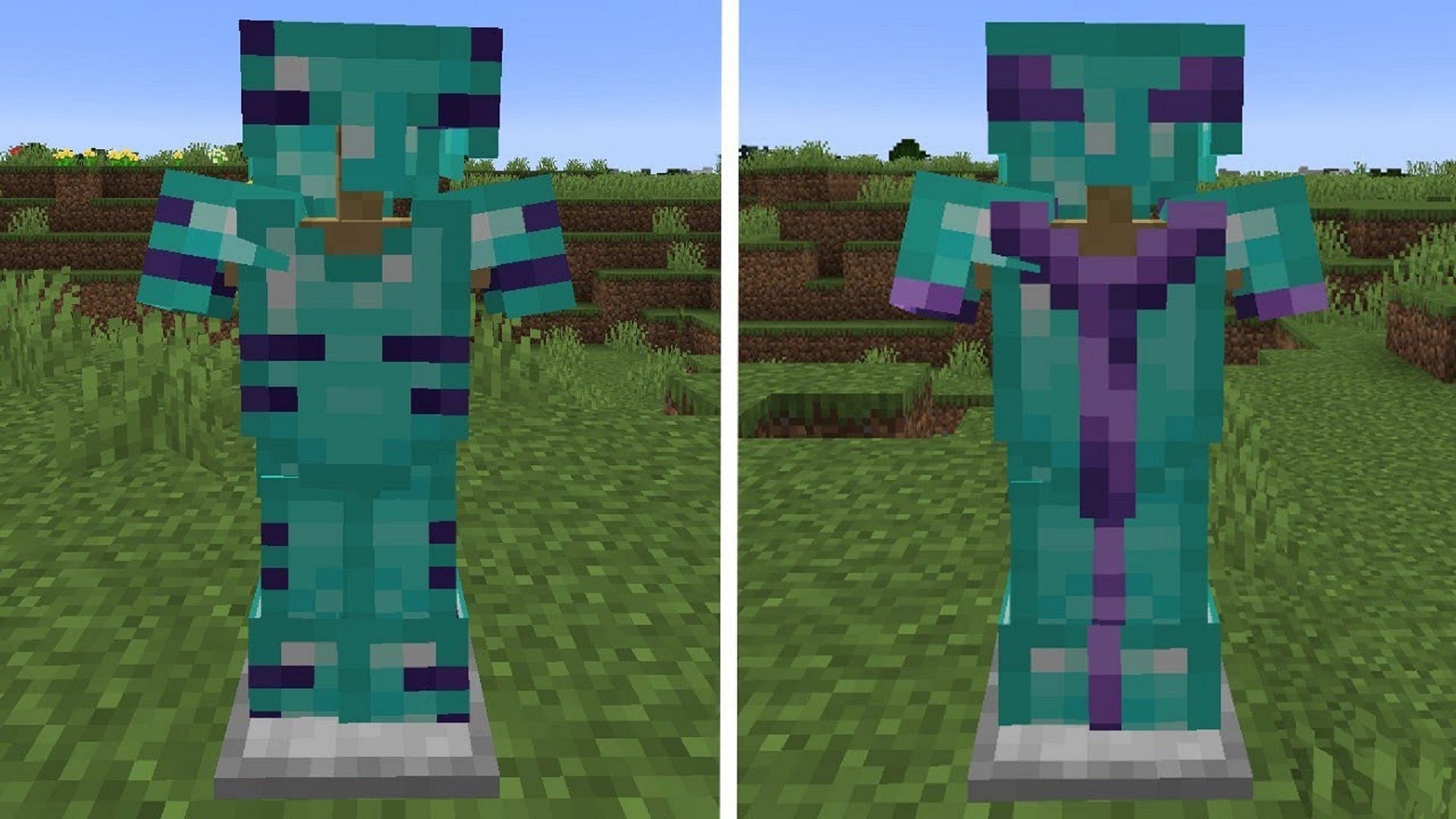 Hundreds of armor trim combinations are possible, thanks to the smithing templates in Minecraft (Image via BrosClanYt/YouTube)