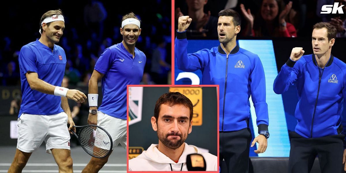 Marin Cilic hails Rafael Nadal, Novak Djokovic, Roger Federer, and Andy Murray.